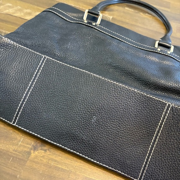 Kate Spade Blakely Andover Black Pebbled Leather Tote Shopper Travel Bag Large - Picture 8 of 12